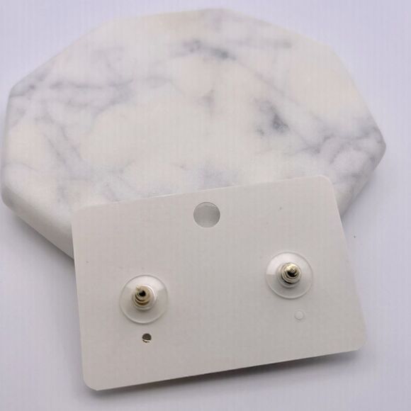 5/$25 WHITE RHINESTONE PEARL STUDS - Picture 3 of 6